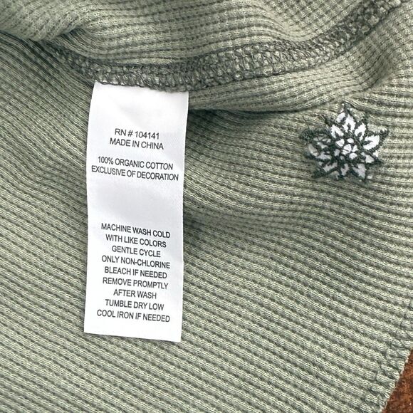 Alpine Design long sleeve shirt waffle Olive Haze size XL Minimalist raw Nature - Picture 10 of 12